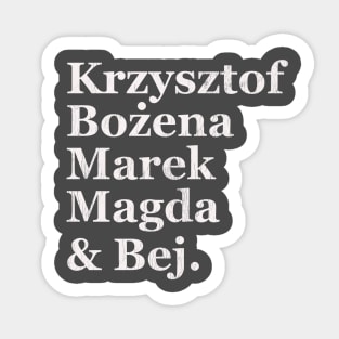 The Grzegorzewski Family Sticker